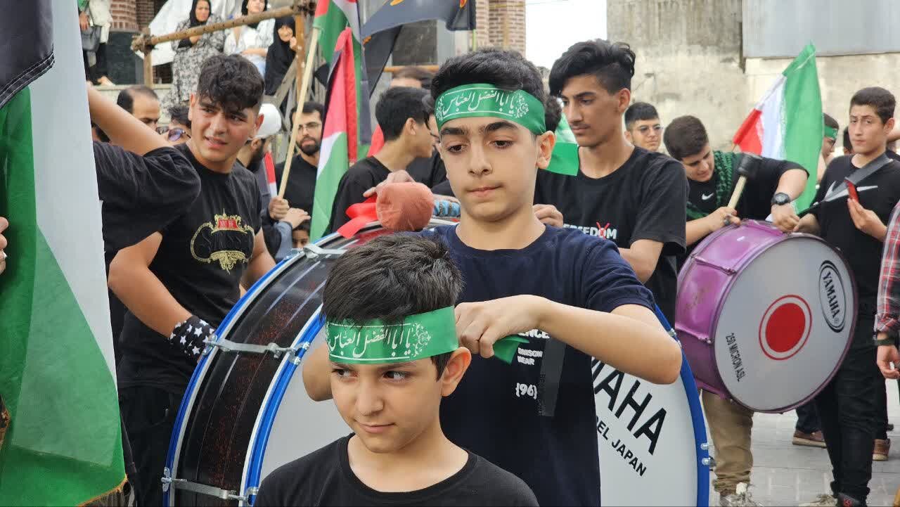 سوگواری رشتوندان در سومین روز غمِ «آل الله»