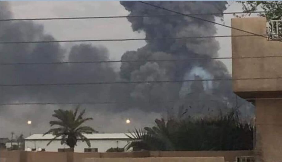 انفجار در یک انبار مهمات در پایتخت عراق