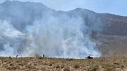 ۱۰۰ هکتار از مراتع شهرضا در آتش سوخت