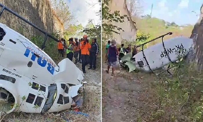 سقوط بالگرد گردشگری در بالی/ ۵ سرنشین نجات یافتند