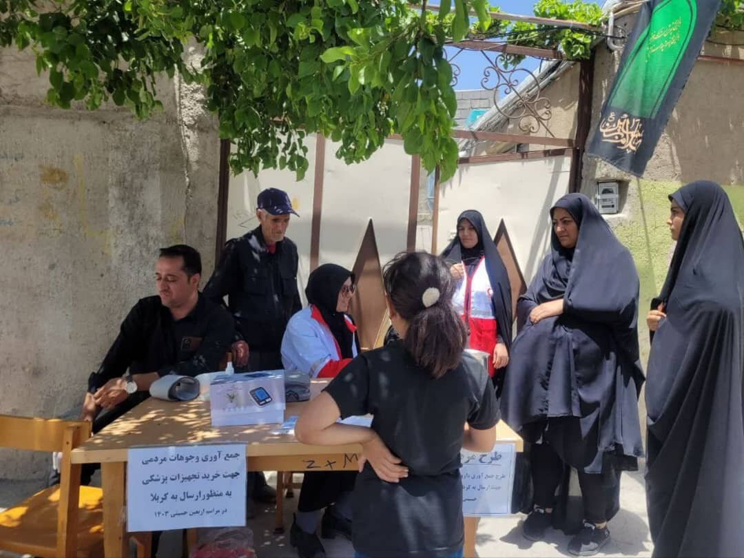 امدادرسانی داوطلبان هلال احمر در روزهای تاسوعا و عاشورا