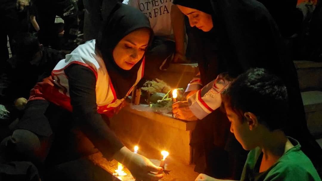 امدادرسانی داوطلبان هلال احمر در روزهای تاسوعا و عاشورا
