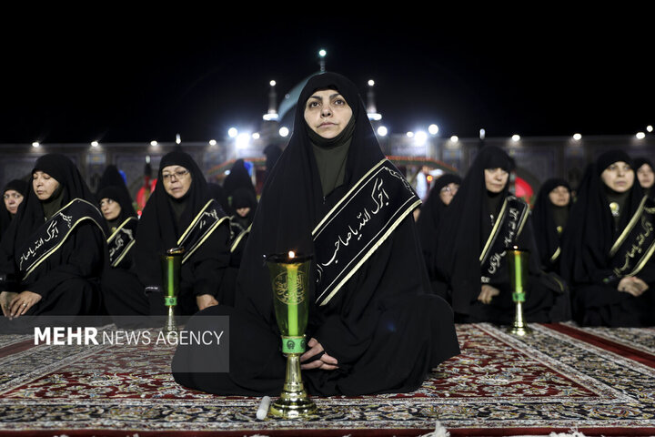 آئین خطبه‌خوانی شب عاشورا در حرم مطهر رضوی