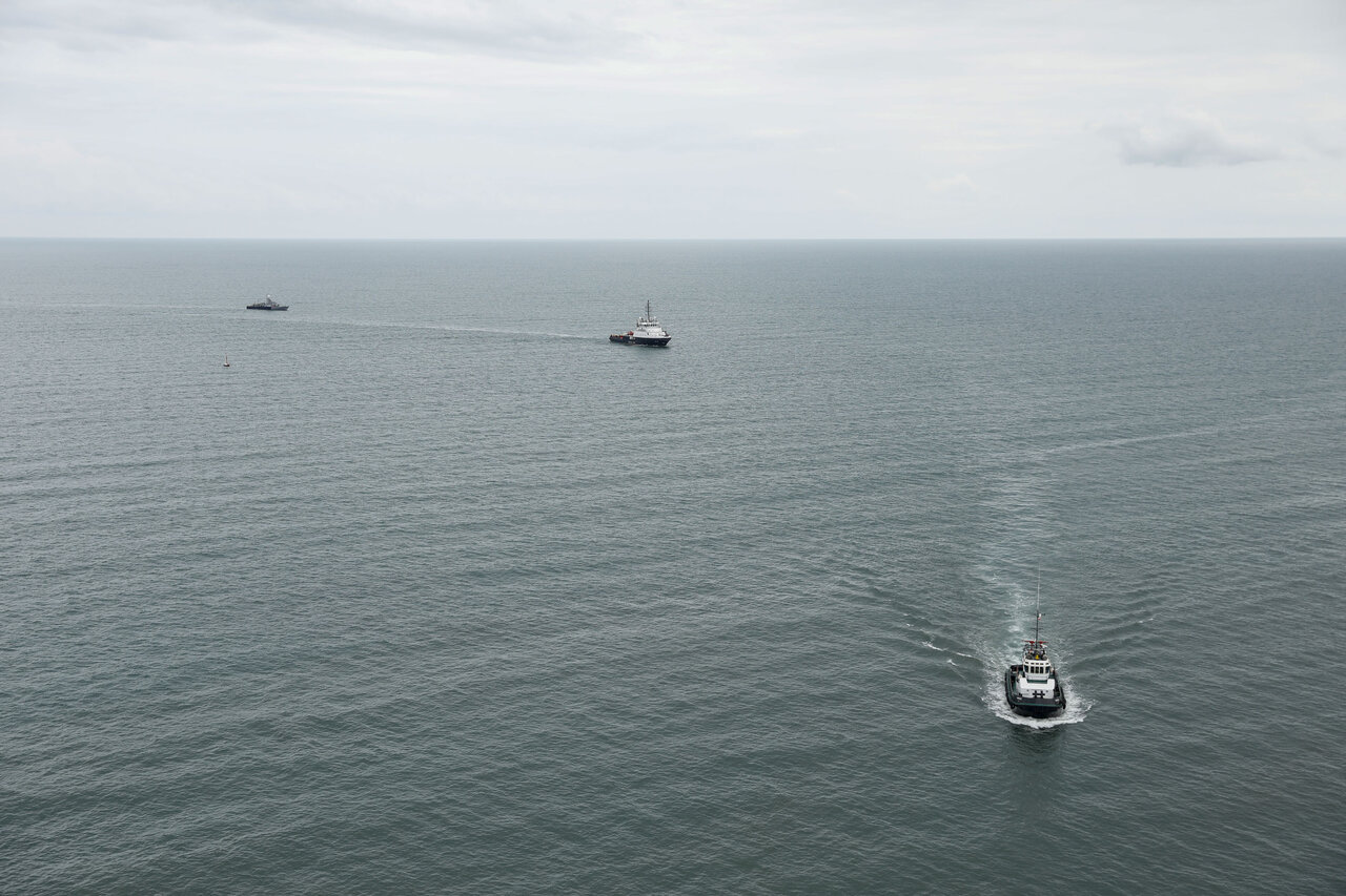 شناور روسی وارد آبهای ایران در دریای خزر شد 1 5090603