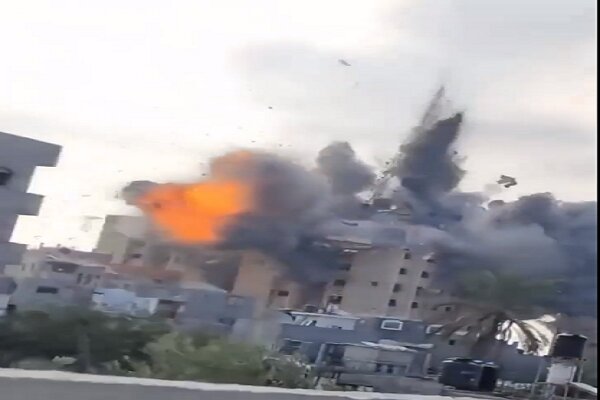 VIDEO: Nuseirat refugee camp bombarment by Israeli fighters