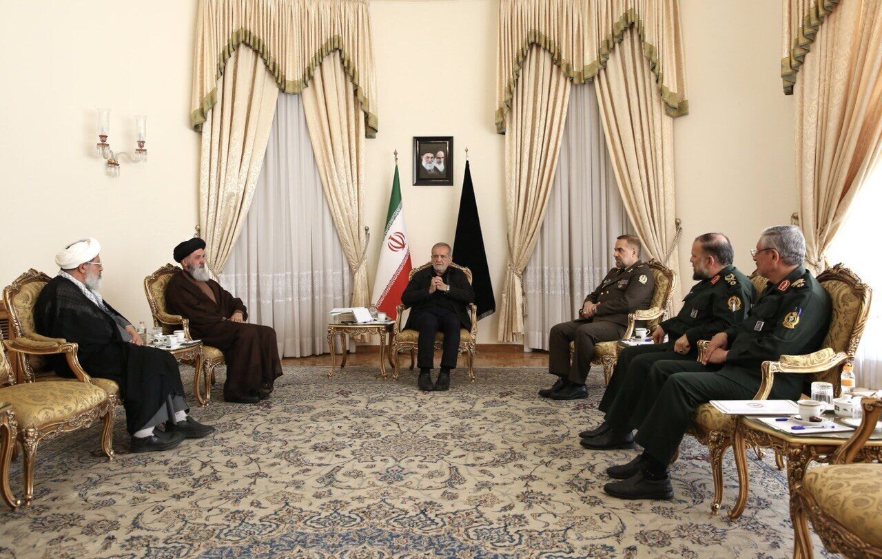 امیر آشتیانی و مدیران وزارت دفاع با رئیس‌جمهور منتخب دیدار کردند