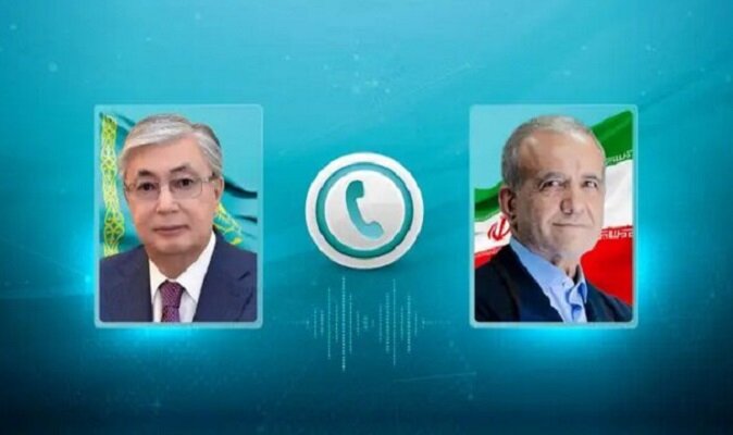 Pezeşkiyan ve Tokayev ikili ilişkileri görüştü Pezeşkiyan ve Tokayev ikili ilişkileri görüştü