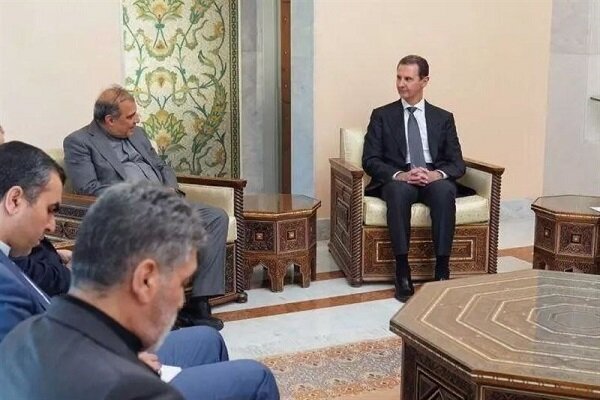 Iranian diplomat Khaji, Assad stress boosting strategic ties