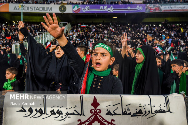 اجتماع دختران انقلاب در ورزشگاه آزادی