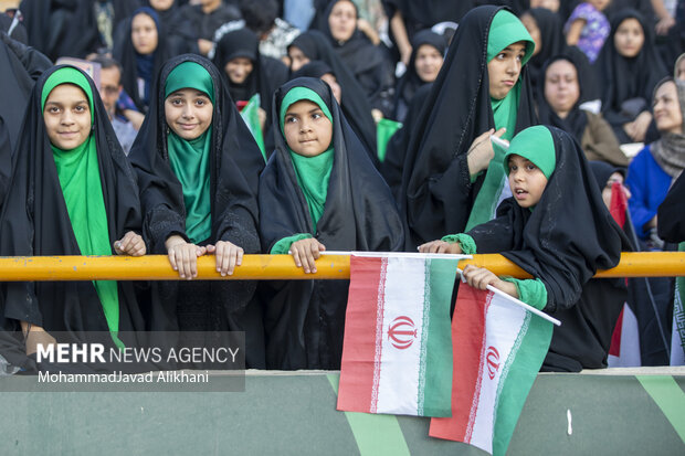 اجتماع مردمی دختران انقلاب در ورزشگاه آزادی