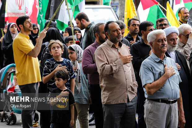 راهپیمایی مردم گرگان در حمایت از مردم فلسطین