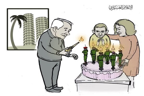 نتانياهو،قسام،كاريكاتور