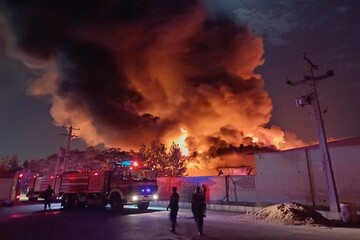 امداد رسانی به حادثه انفجار در گرمسار