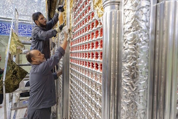 Hazrat Abbas holy shrine closed for washing (+photos)