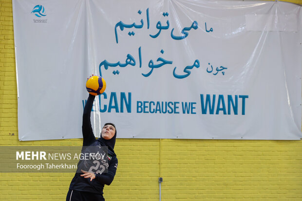 تمرین تیم ملی بانوان ایران پیش از اعزام به مسابقات آسیای مرکزی