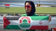 پیرس اولمپک، ایرانی خاتون کھلاڑی کا فلسطین کے ساتھ اظہار یکجہتی