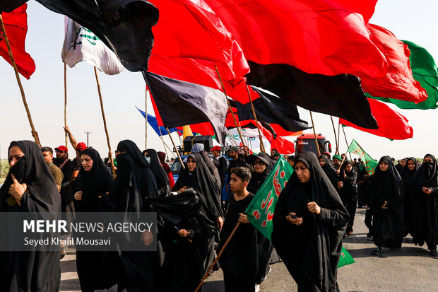 کاروان پیاده‌روی اربعین «عشاق الحسین رامشیر»