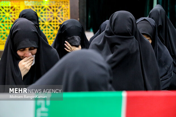 وداع با پیکر مطهر شهید مهرداد حیدری در معراج شهدای تهران