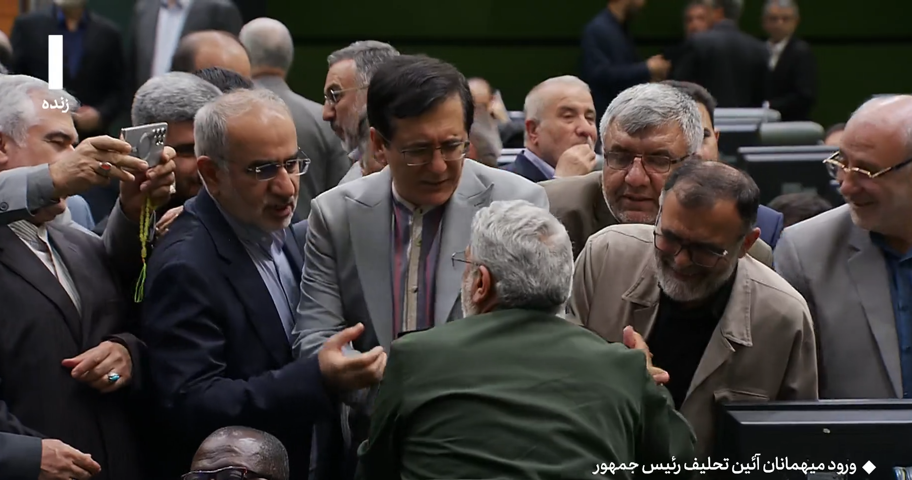 استقبال نمایندگان از سردار قاآنی