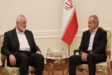 Haniyeh appreciates Iran position in supporting Palestinians