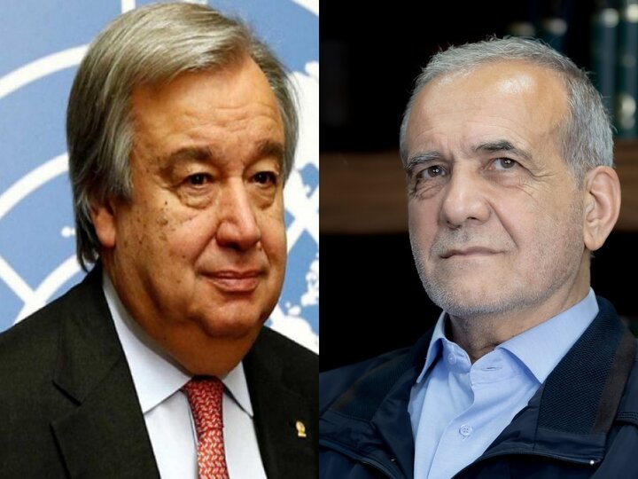 Guterres’ten Pezeşkiyan’a tebrik mesajı Guterres’ten Pezeşkiyan’a tebrik mesajı