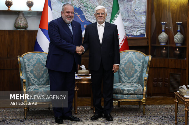 
Iran VP Aref meeting with Cuba’s Prime Minister