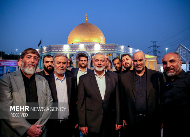 بازدید «اسماعیل هنیه» و «زیاد النخالة» از سرزمین تمدن‌ها در برج میلاد