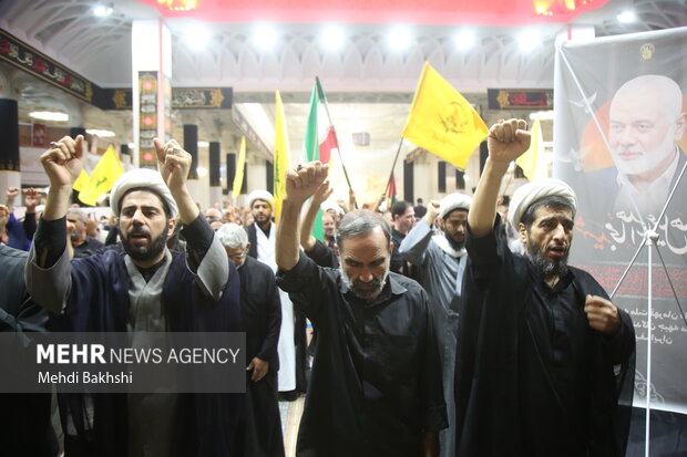 تجمع مردم قم در ترور شهید «اسماعیل هنیه»