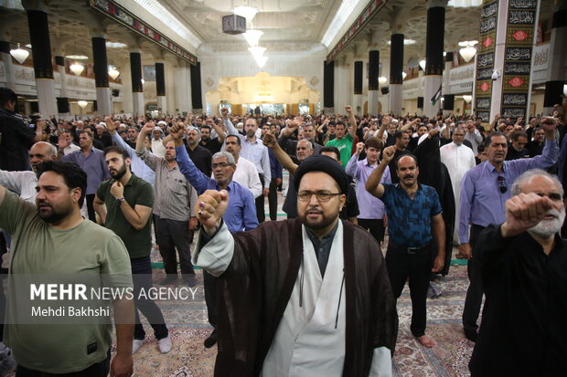 تجمع مردم قم در ترور شهید «اسماعیل هنیه»
