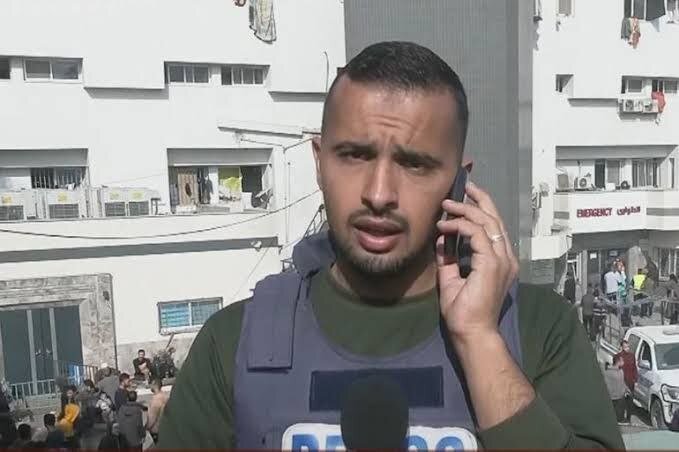 VIDEO: Moment when journalist martyred in Gaza