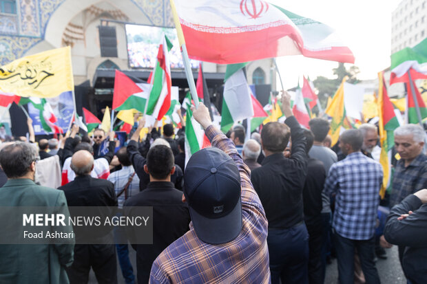 تجمع مردم تهران در محکومیت ترور شهید اسماعیل هنیه