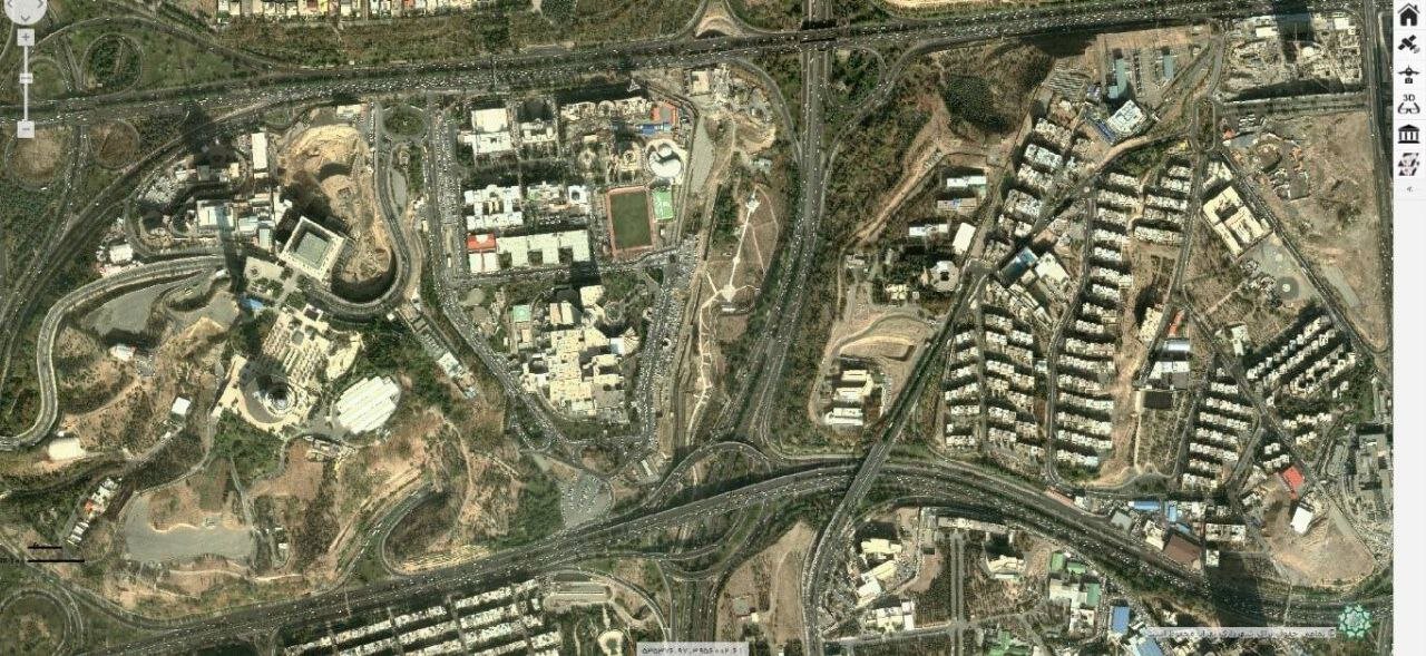 تصاویر ماهوارهای شهر تهران منتشر شد