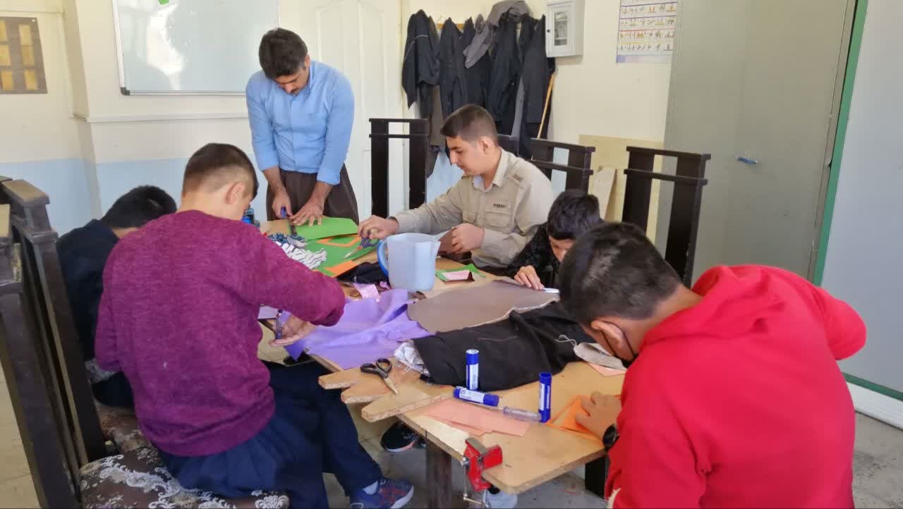 توسعه ۱۰ رشته مهارتی در شاخه کار دانش خاص مدارس استثنایی کردستان