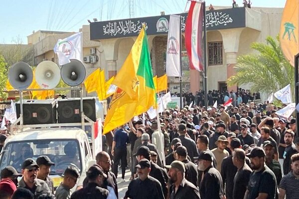 مراسم تشییع شهدای حشد شعبی در عراق+تصاویر