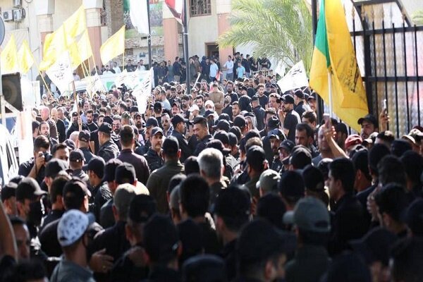 مراسم تشییع شهدای حشد شعبی در عراق+تصاویر