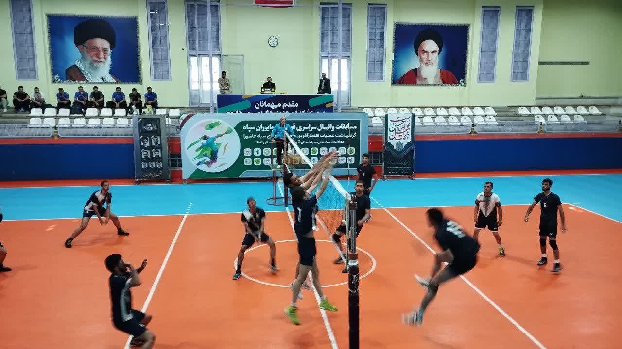 نیروی زمینی سپاه فاتح مسابقات والیبال پایوران کشور در تبریز شد