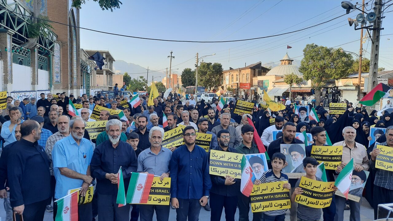 راهپیمایی مردم کرمانشاه در محکومیت جنایات رژیم صهیونیستی