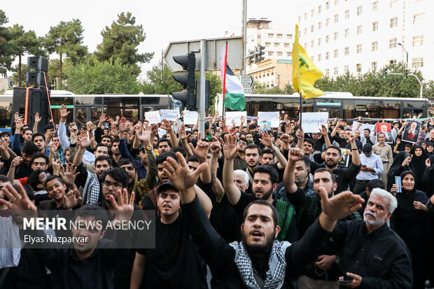 راهپیمایی مردم مشهد اعتراض به اقدامات رژیم صهیونیستی
