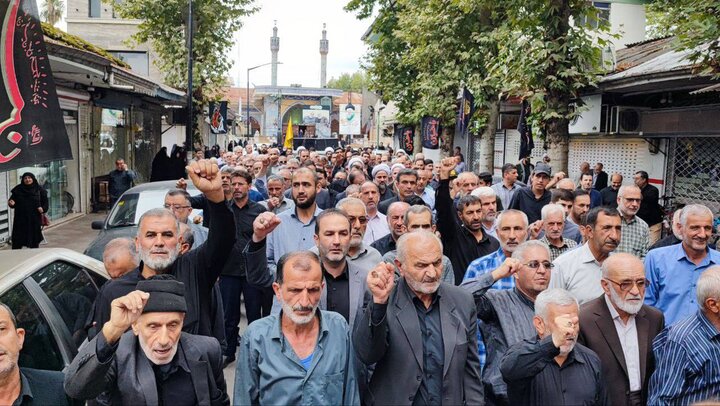 مردم فومن ترور «اسماعیل هنیه» را محکوم کردند