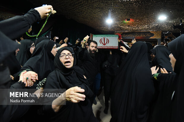 مراسم وداع با پیکر مطهر شهیدالقدس میلاد بیدی