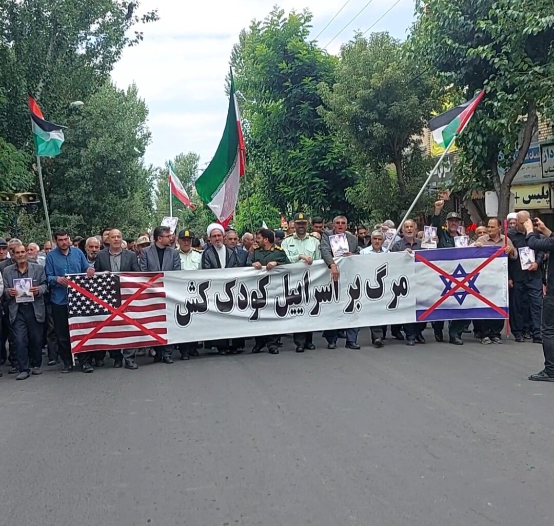 تجمع اعتراضی مردم مشگین شهر در پی شهادت 