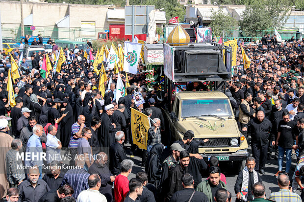 Funeral for Iranian military advisor martyred in Lebanon