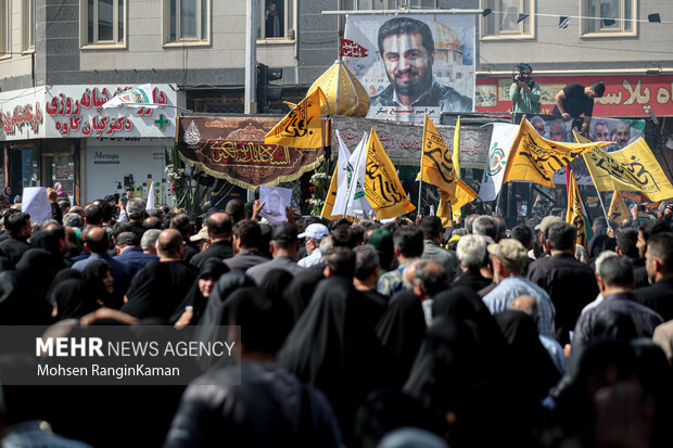 Funeral for Iranian military advisor martyred in Lebanon