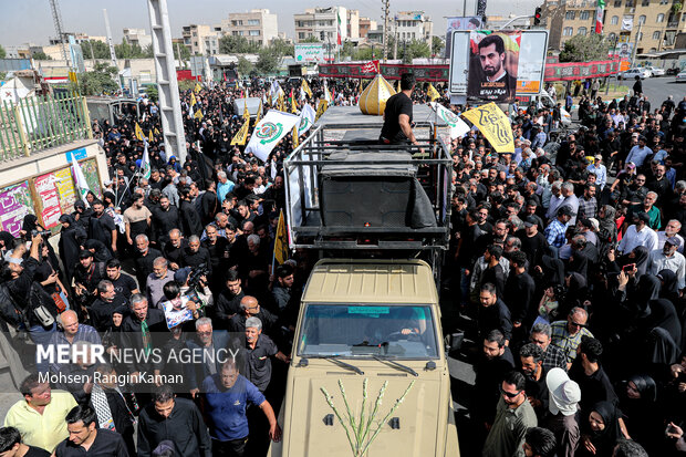 Funeral for Iranian military advisor martyred in Lebanon