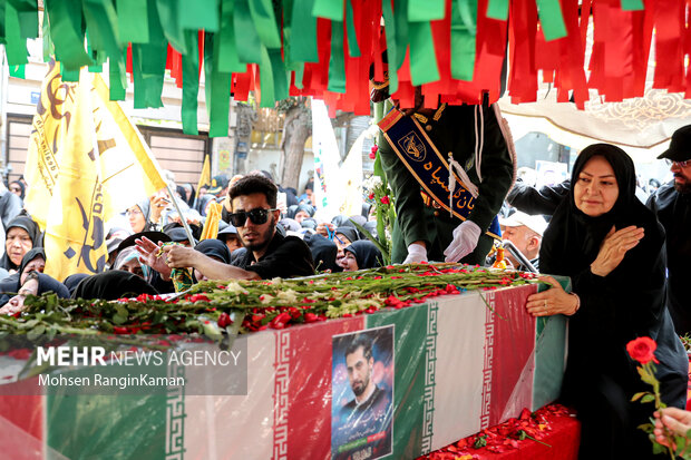 Funeral for Iranian military advisor martyred in Lebanon