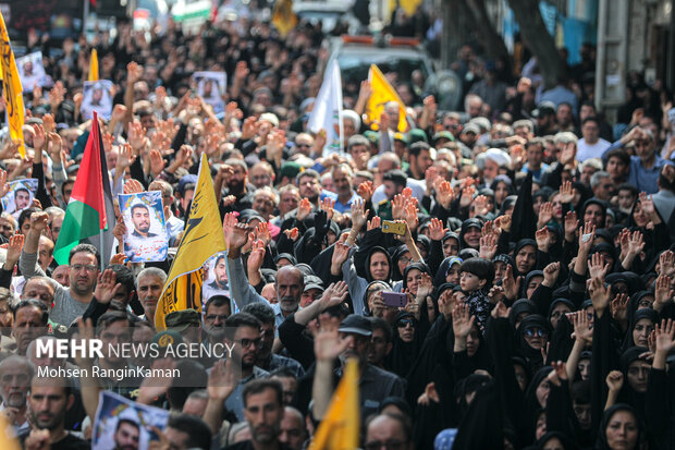 Funeral for Iranian military advisor martyred in Lebanon