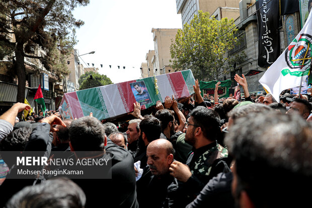 Funeral for Iranian military advisor martyred in Lebanon