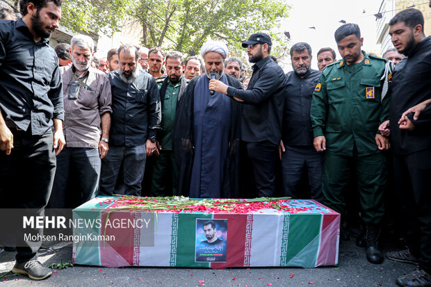 Funeral for Iranian military advisor martyred in Lebanon