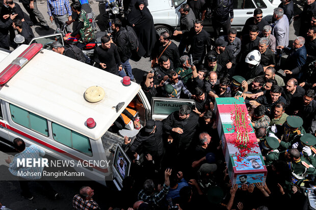 Funeral for Iranian military advisor martyred in Lebanon