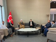 آیت الله اعرافی با علماء و فعالان اسلامی در استانبول دیدار کرد